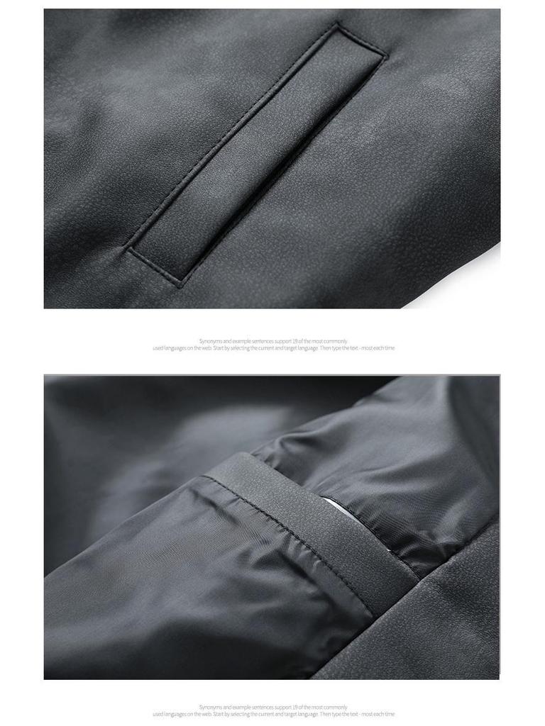 Men's American Retro Turn-Down Collar Leather Jacket - Autumn/Winter Loose Fit Trendy Outerwear