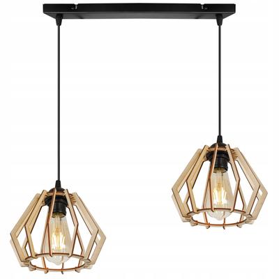MODERN WOODEN LED CEILING HANGING LAMP
