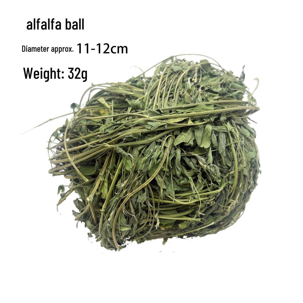 Natural Handmade Woven Rattan Teething and Chew Toy for Rabbits, Hamsters, and Chinchillas - Boredom Relief Ball