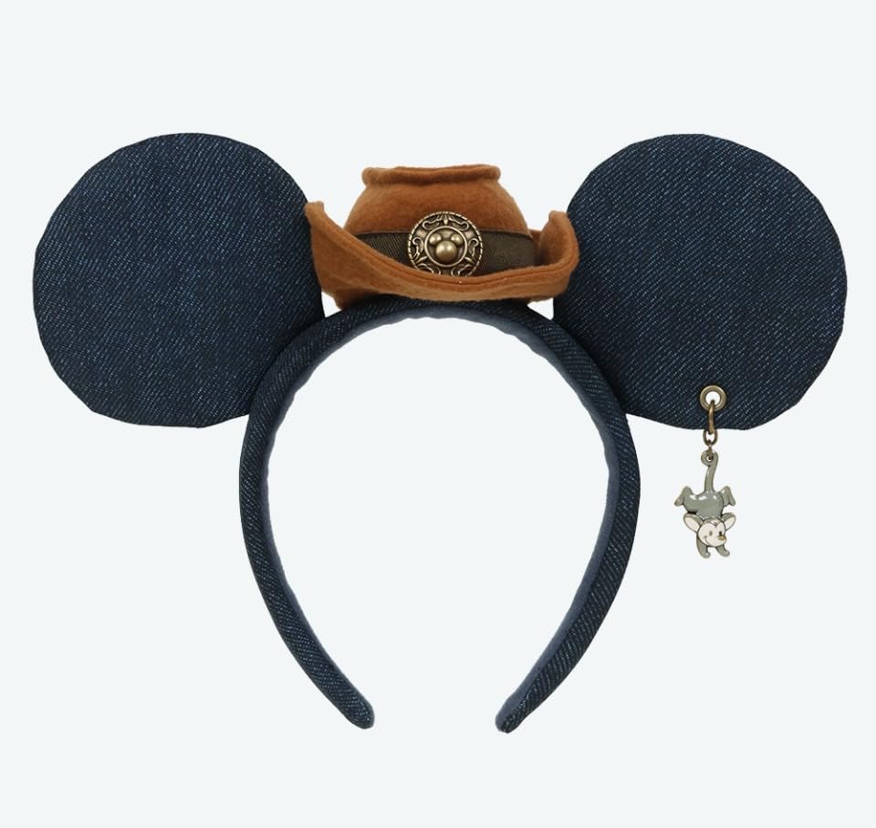 

Mickey Mouse denim western hat with Tokyo Disney Resort Big Thunder Mountain opossum чёрный