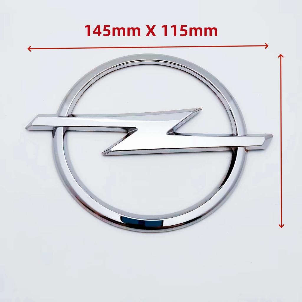 145mm 3D ABS Black/Silver Car Front Grille Hood Bonnet Emblem Rear Trunk Badge Logo Sticker For Opel Astra Insignia Corsa Zafira
