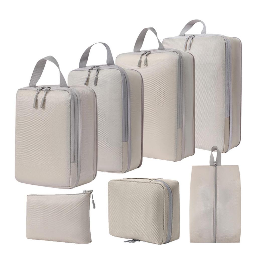 Compression Travel Storage Set: Washable Organizer for Cosmetics, Shoes, and Clothes