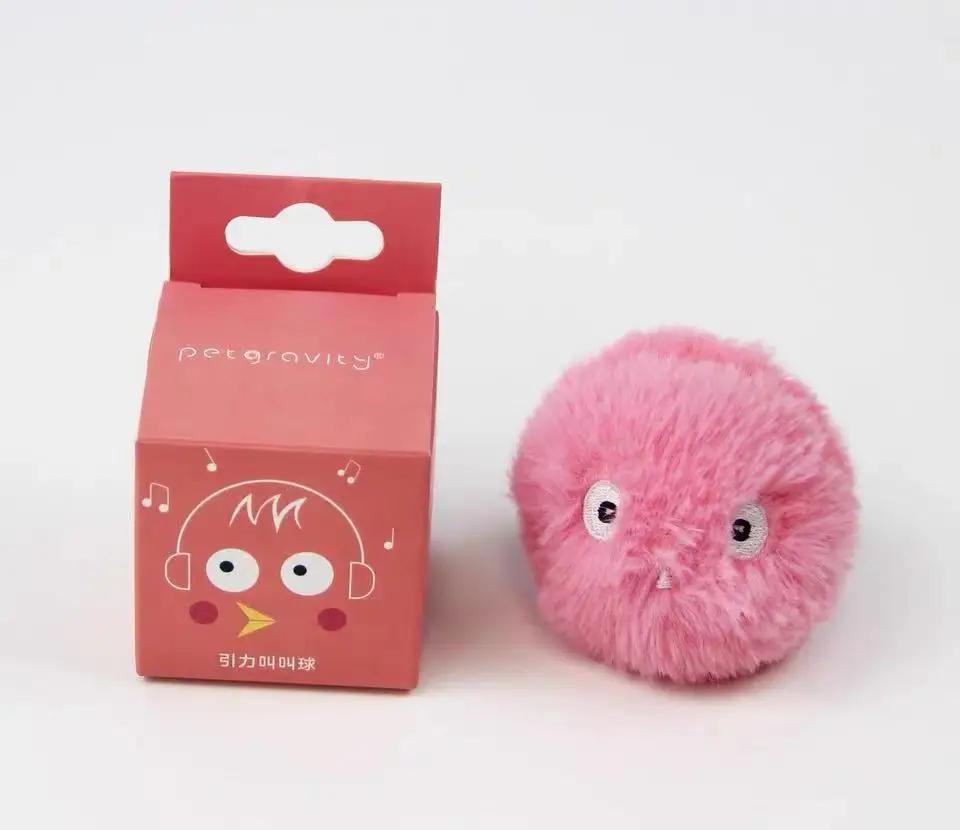 Cat Toy Interactive Pet Squeak Toy Electric  Training Toy Interactive Cat Ball  Ball Cat Supplies Gravity Ball