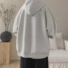 Unisex Striped Splicing Hooded Cardigan - Heavy Spring/Autumn Jacket