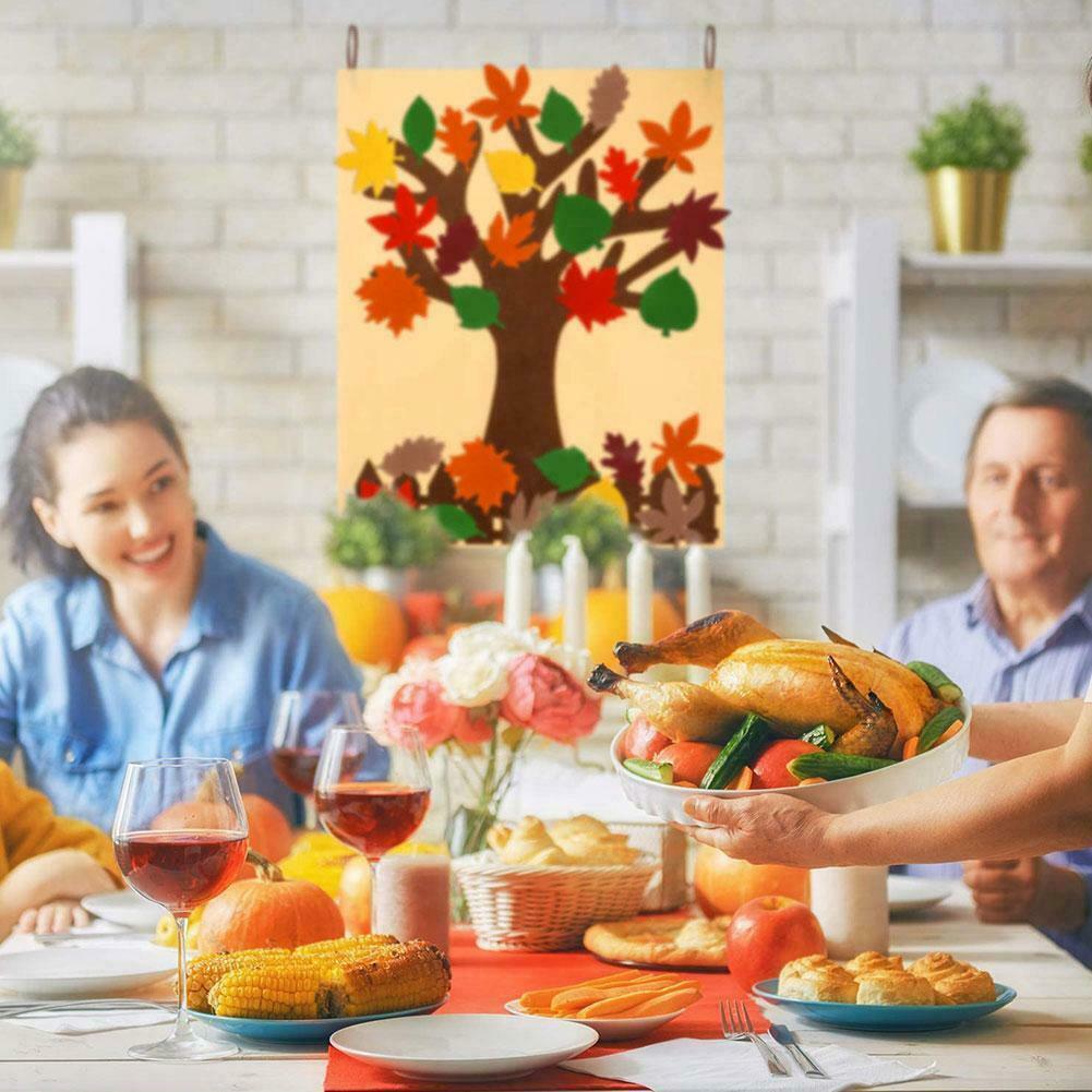 DIY Felt Maples Tree Ornaments Wall Hanging Decorations For Kids DIY Toys