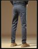 Herren 2025 Neue Herbst Slim Graue Freizeithose - High-End, Business Straight Fit, Plus Samt und Verdickt