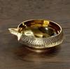 Sedona Magic Gold Oil Lamp, 9.2cm Outer Diameter, Brass Incense Burner, Antique, for Worship, Candlestick Holder, Incense, Indian, Asian, Ethnic…
