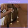 2023 Trend New Asymmetrical Pearl Earrings Gold Design Plated