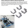 4Pcs Shock Swing Arm Weld On Mounting Bracket Kit Steel Alloy Secure Fixation Weld On Shock Mounts Bracket for ATV Dirt Bike UTV Go Kart