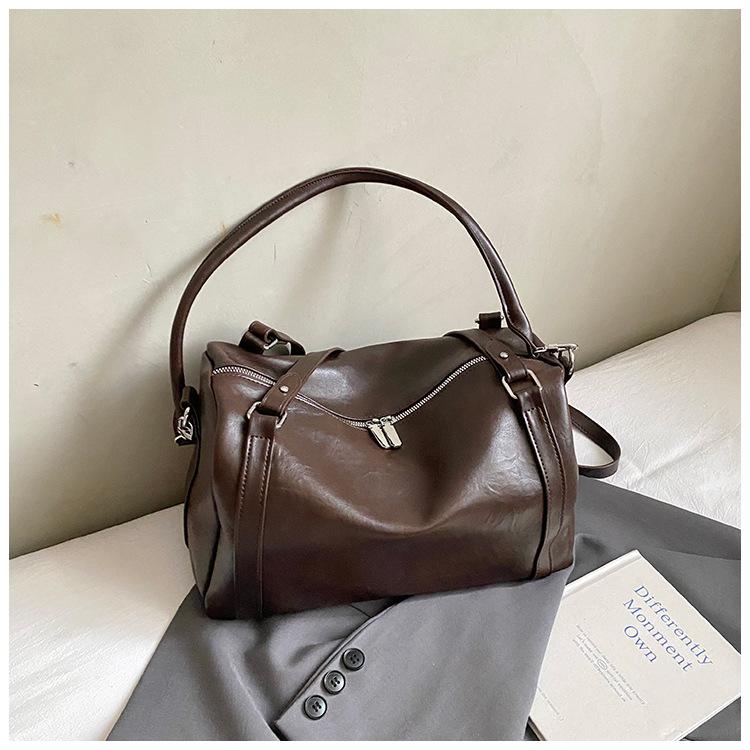 

Стильная маленькая сумка для поездок на работу, Вместительная сумка через плечо, Модная сумка на одно плечо для женщин кофейный