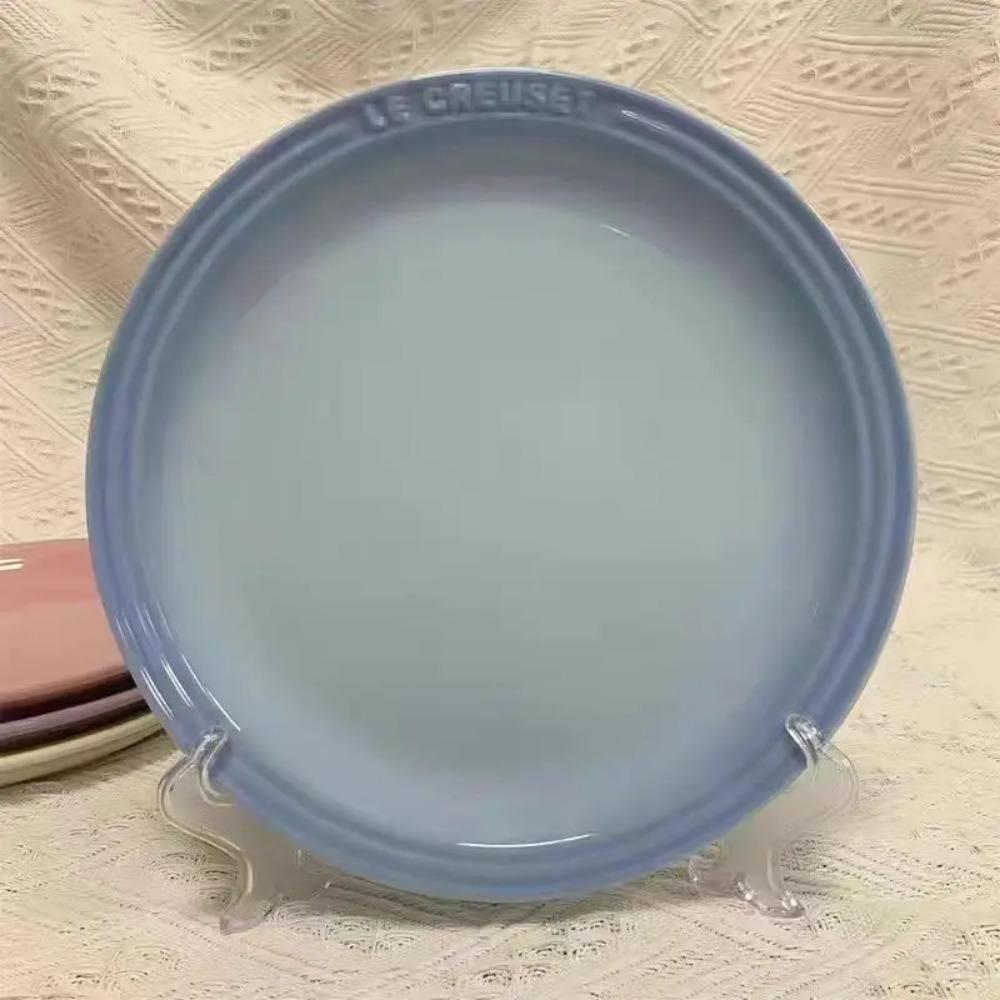 French Rainbow Underglaze Color Plate Vegetable 9-inch Ceramic 7-inch Vegetable PlateRainbow Color Western Food Trays