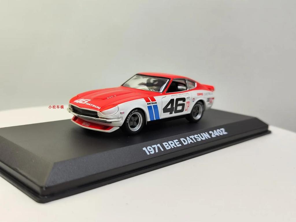 GreenLight 1:43 1971 BRE Datsun 240Z #46 Simulation Alloy Car Model Toy Collection Ornament Children's Birthday Gift