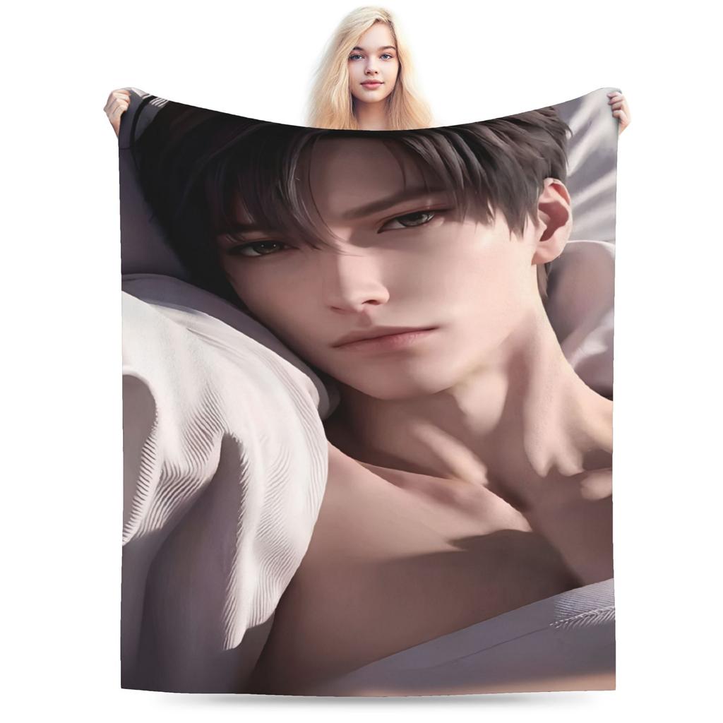Love and Deepspace Zayne Blankets Velvet Cozy Lightweight Thin Throw Blanket for Bedroom Bedspreads