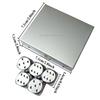 5 in1 Metal Dices with Precision Aluminum Alloy for Poker Party Game Rounded Corners Dice Set Toy Portable Dice Boyfriend Gift