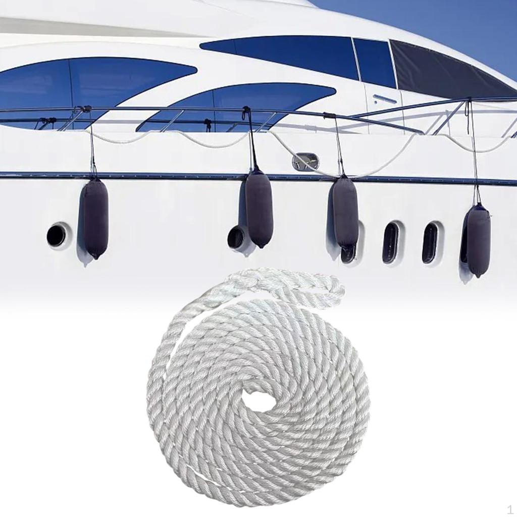 2 Meter Boat Mooring Rope, Twisted Dock Line, Multipurpose for Small Boats