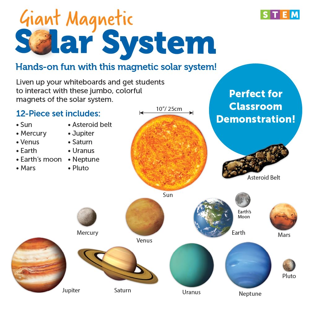 Learning Resources Giant Magnetic Solar System LER 6040
