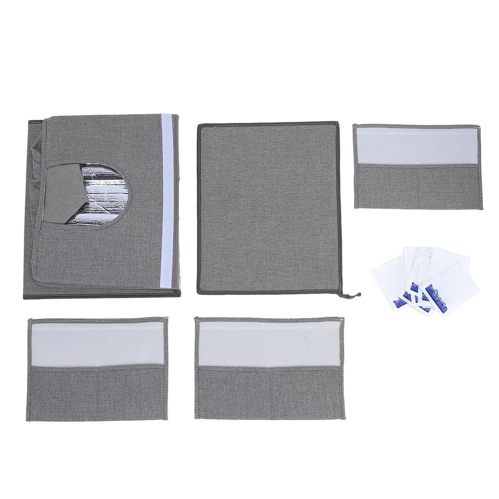 Pet Cooling House Foldable Portable Long Lasting Cat Dog Cooling Ice House for Home Outdoor Travel Gray
