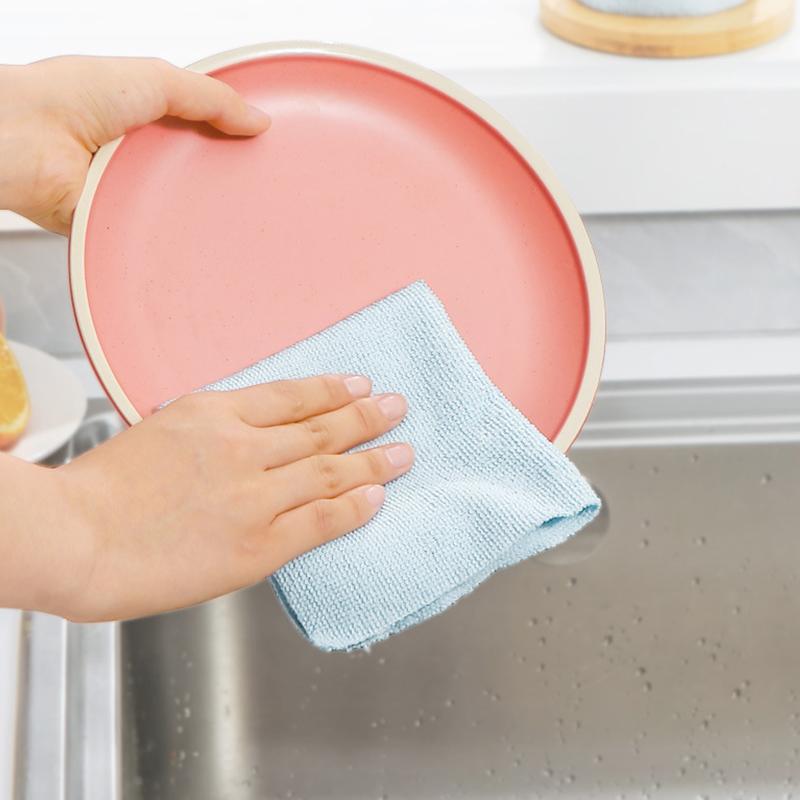 20/30PCS/Roll Large Roll Pack Scrubber Pads Dishcloths Kitchen Suppy Microfiber Material Cleaning Supplies 22x20/30x30cm