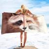 Cute Fox Beach Towel Wild Animal Bath Towels Bathroom Sport Bar Towel for Adult Kids Microfiber Shower Quick Dry Swimming Cover