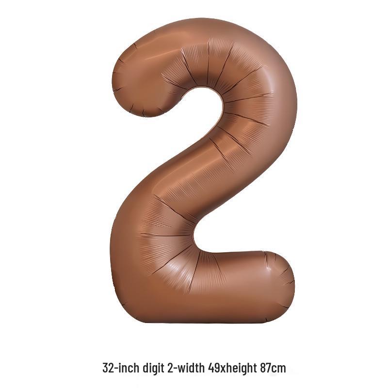 

32-Inch White Number Birthday Balloon Decorations - Aluminum Film Party Backdrop Props (0-9)