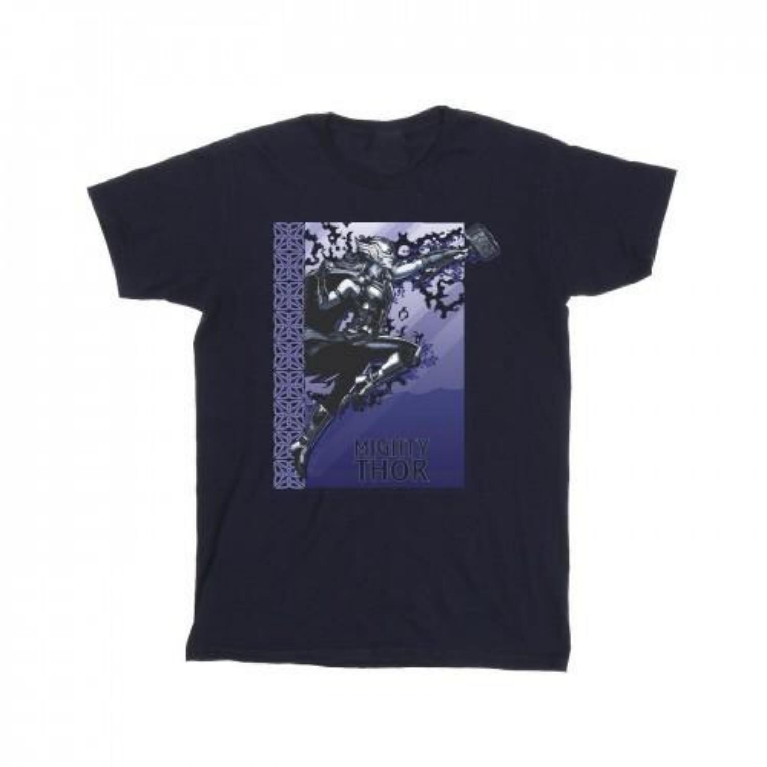 Marvel Mens Thor Love And Thunder Mighty Thor T-Shirt S чёрный