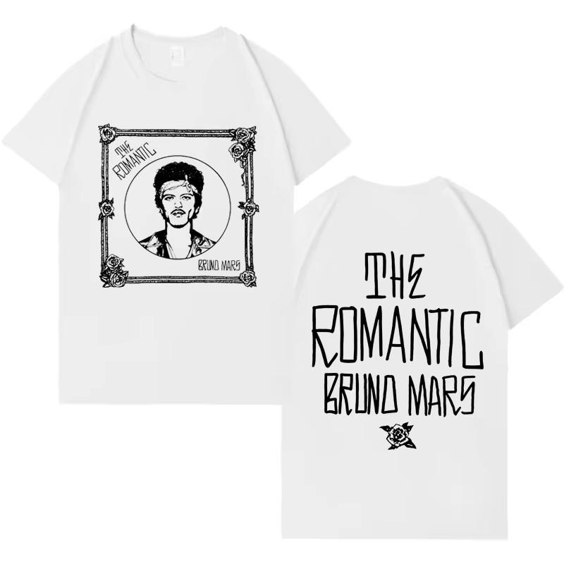 Singer Bruno Mars New Album Pop Tshirt Unisexs Women Casual Short Sleeve Tshirt Unisexs Aesthetic Breathable 2026 Summer New Top