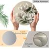 2D Flat 1pc, 8x8 in, Round Printed Aluminum Metal Signage, Magnolia Theme Decoration, Suitable for Door Decoration, Wall Decoration, Home, Room