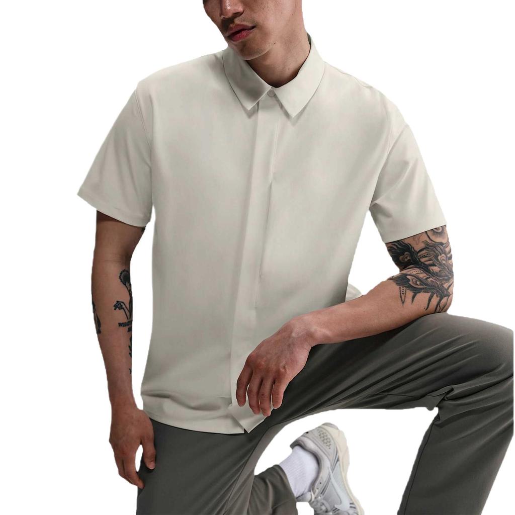 Nike Dri-Fit SS25 24.7 Perfect Stretch Comfortable Fashionable Simple Versatile Short Sleeve Shirt Men Tops White HQ6959-133
