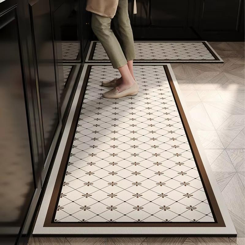 Diatomite Kitchen Floor Rug Anti-Slip Oil-Proof Water-Absorbing, Dirt-Resistant And Waterproof Door Mat For Home Decor