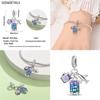 Copper Fashion Travel Airplane Luggage ThreePiece Set Charm Bead Charms Ideal For Women Authentic Bracelets Pendant Do It Yourself Jewellery