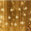 Cross-Border LED Starry Sky String Lights: Snowflake & Star Fairy Lights for Children's Tent or Camping.