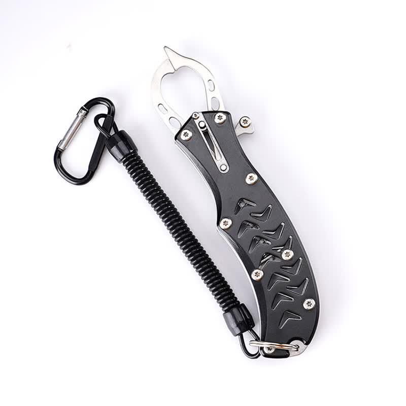 Aluminum Alloy Fishing Gripper & Lure Pliers with Lanyard