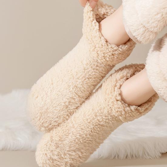 Naiste udused sokid libisemiskindlad kohevad kodu põrandasokid pehmed hubased fliisist suss-sokid talvised soojad pahkluusokid