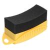 Car Tire Waxing Sponge Car Wax Applicator Pad with Lid Curved Shaped Easy Waxing Tire Sponge Cleaning Tools