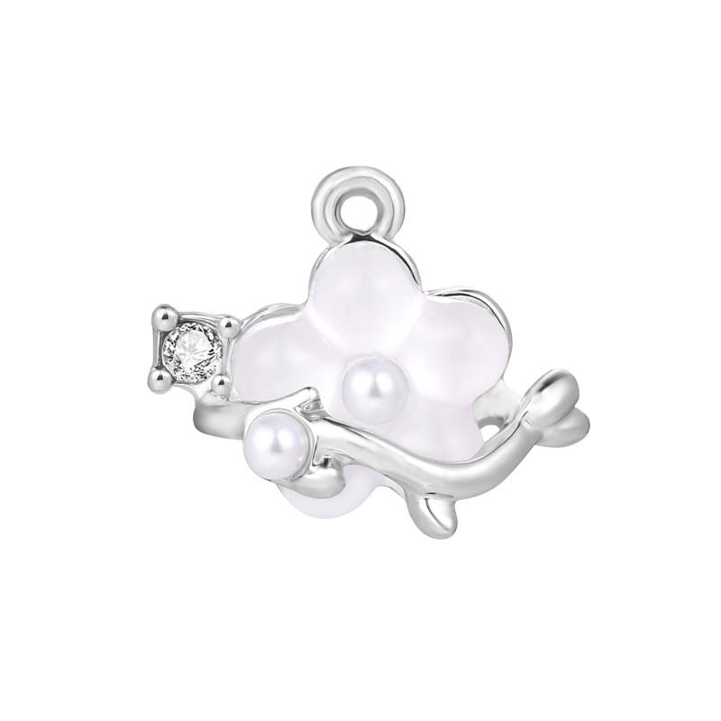 Crystal Heart Moon Crown Butterfly Planet Pendant Beads Stainless Steel Charms Earrings Necklace Jewelry DIY Making Woman Gifts