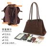 Leather women's tote bag large capacity fashionable personalized underarm bag suede high-end simple handbag shoulder bag
