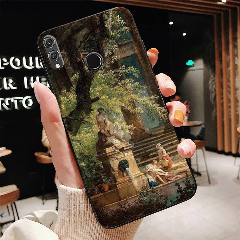 Renaissance art Painting Phone Case For Huawei Honor 7A 7C 8 8x 9 10 20lite Fundas Coque for Honor 10i 20i Capa