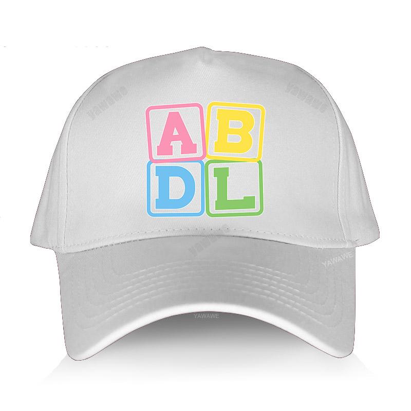 Cappello da sole estivo a tinta unita Carino Blocchi di lettere ABDL Pride Harajuku Divertente berretto da baseball Moda marca yawawe Cappello da pesca Hip Hop