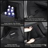 Trunk Side Storage Box Noise Absorption TPE Organizer Bins with Lids Anti Rolling 1 Pair 2026 Tesla Model Y L Long Wheelbase LWB