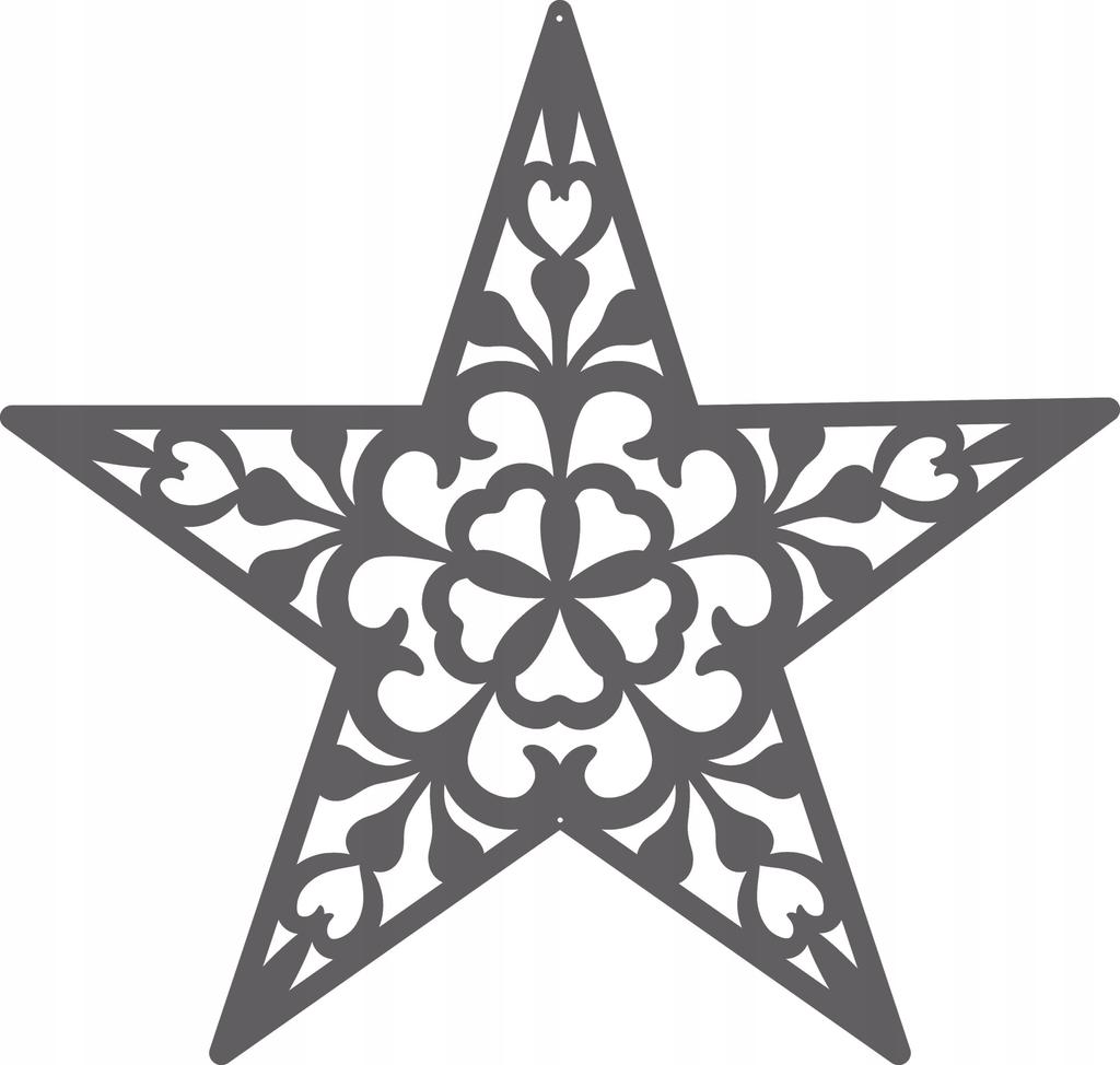 Christmas curtain Lambrequin STARS glamor Christmas Winter 90 gray