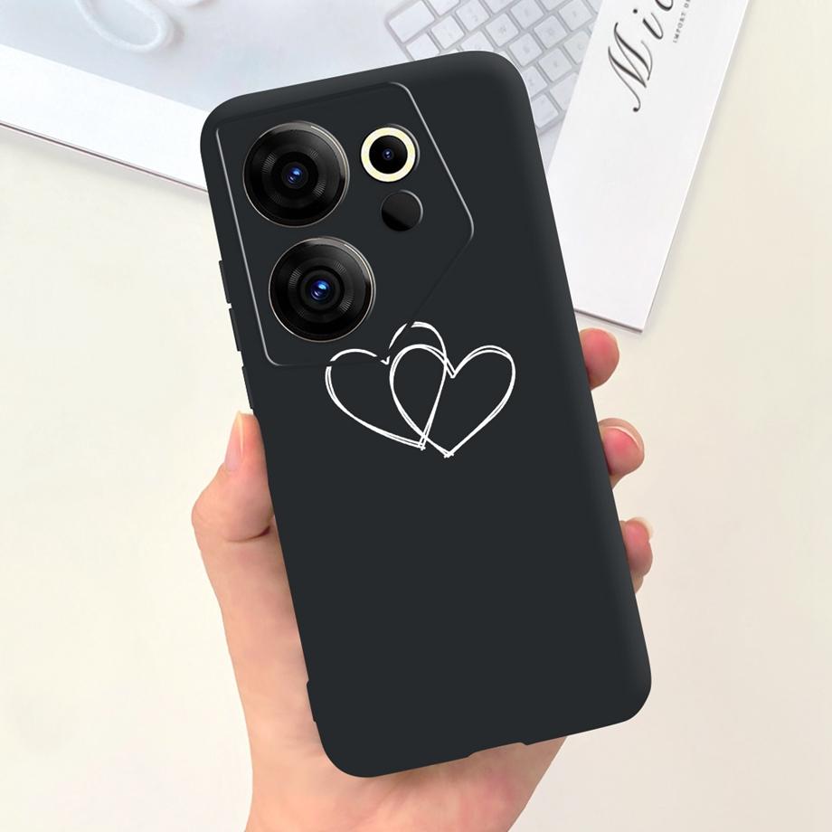 Phone Cover For Tecno Camon 20 Pro 4G 5G Case Soft Silicone Love Heart Jelly Capa For Tecno Camon 20 Premier 20Pro Camon20 Funda
