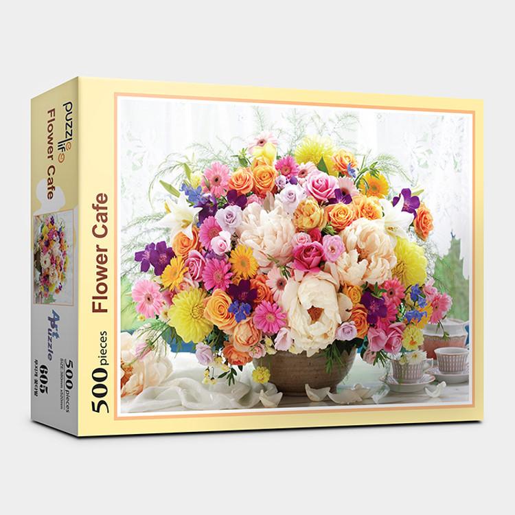 500 Piece Jigsaw Puzzle - Flower Cafe, Popular Korean Puzzle