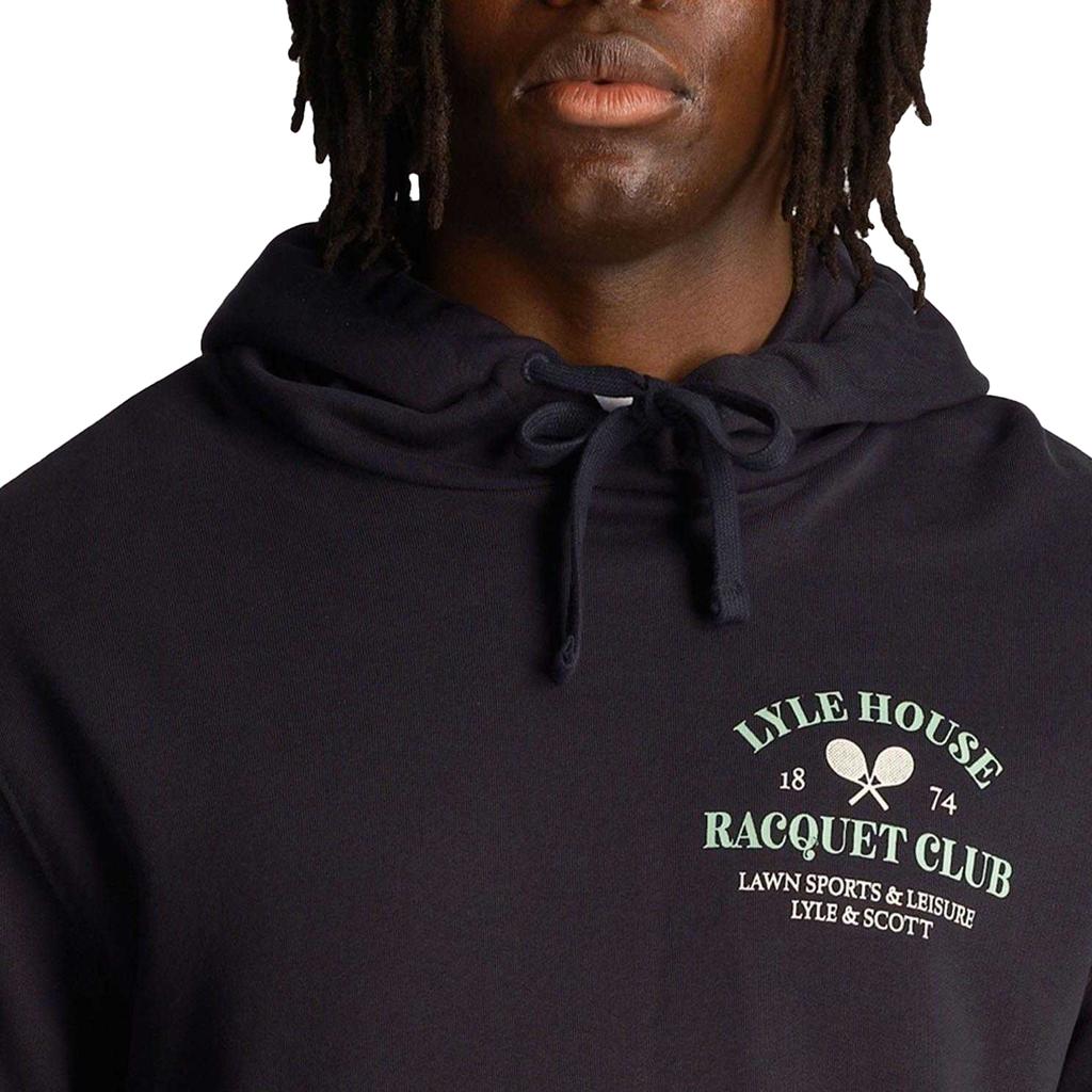 Lyle & Scott Mens Racquet Club Graphic Hoodie