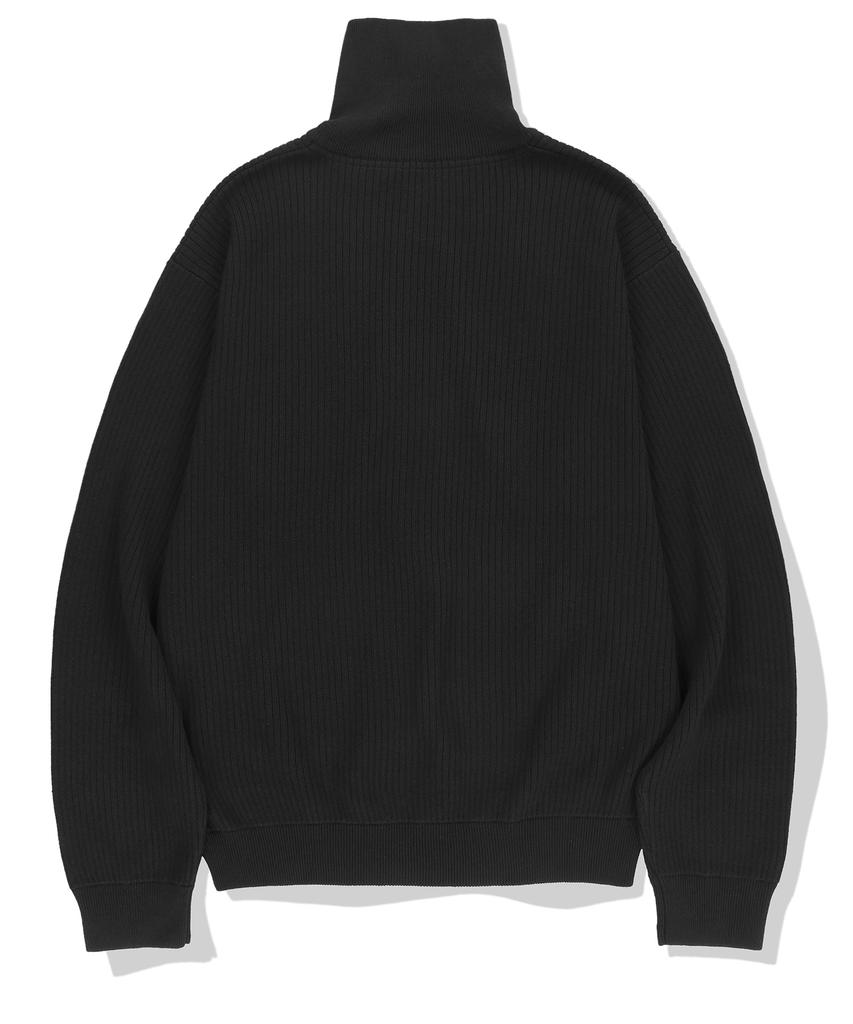 Not4Nerd Angel Argyle Knit Track Jacket - Black