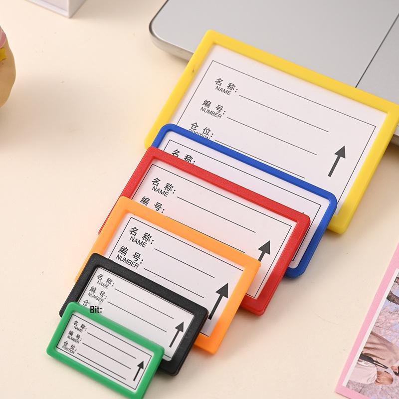 Magnetic Label Holder for Whiteboard & File Cabinets - Warehouse & Partition Name Sign Stickers