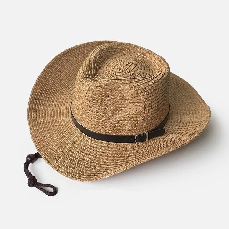 2024 New Large Size 62cm Foldable Men's Women's Big Head Straw Headgreat Sun Hat Men's Summer Beach Sun CapTrendy Top Panama