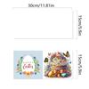 6Pcs Birthday Gnome DIY Diamond Painting Card Diamond Daily Wish Card Diamond Painting Greeting Card for Family Friends Gift
