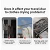 Portable Travel Clothes Hanger for Travel and Business Trips, Indoor Folding Clothes Hanger for Hotels, Retractable Drying Tool