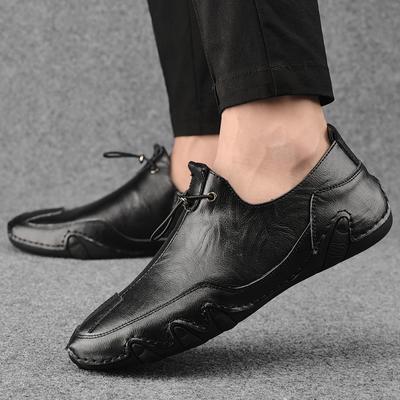Genuine Leather Loafers Men Casual Shoes Slip On Fashion Moccasins Men's Flats Fashion Men Boat Shoes Male Driving Shoes Hombre