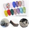 Nail Art Decorations: 1440 Mixed Crystal Glass Rhinestones, Colored Flat-Backed for DIY